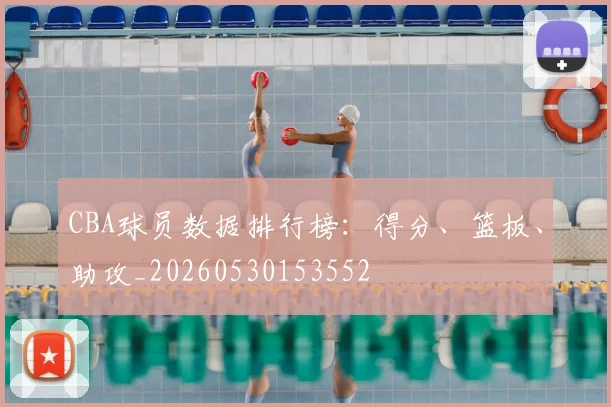 CBA球员数据排行榜：得分、篮板、助攻_20260530153552
